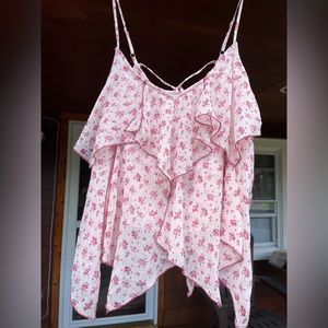 Abercrombie & Fitch pink floral blouse- size small